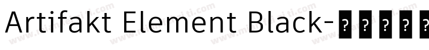 Artifakt Element Black字体转换